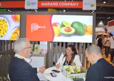 Giannina Denegri Baiocchi,CEO of Marand Company in Peru, meeting with clients.